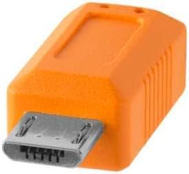 Tether Tools TetherPro USB-C to 2.0 Micro-B 5-Pin Cable | for Fast Transfer and Connection Between Camera and Computer | High Visibility Orange | 15 Feet (4.6 m) Tether Tools TetherPro USB-C to 2.0 Micro-B 5-Pin Cable | for Fast Transfer and Connection Between Camera and Computer | High Visibility Orange | 15 Feet (4.6 m)